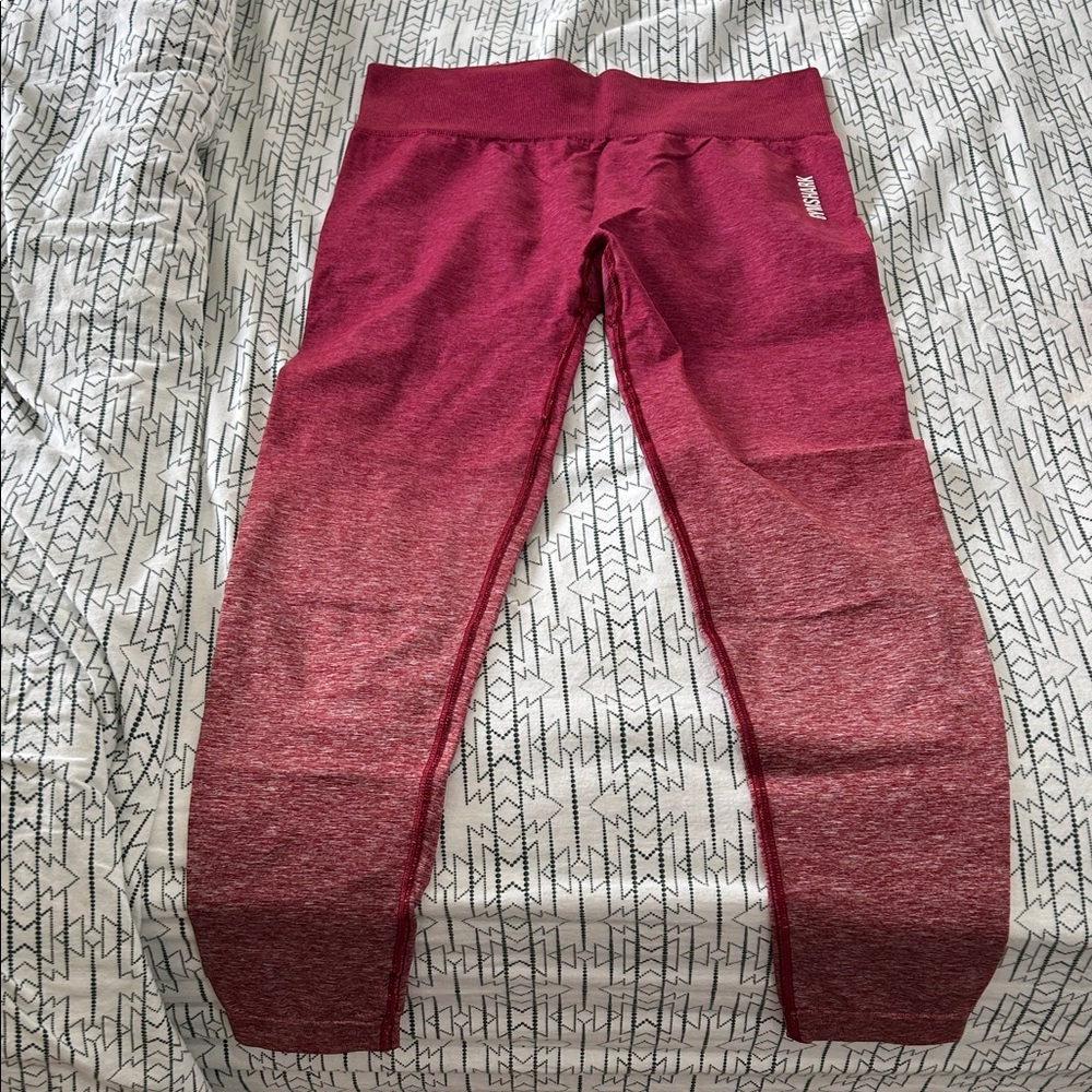 Gymshark NWOT Women's Berry Ombre Seamless Leggings